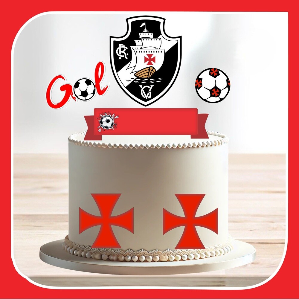 Topo de Bolo 14 - Vasco a