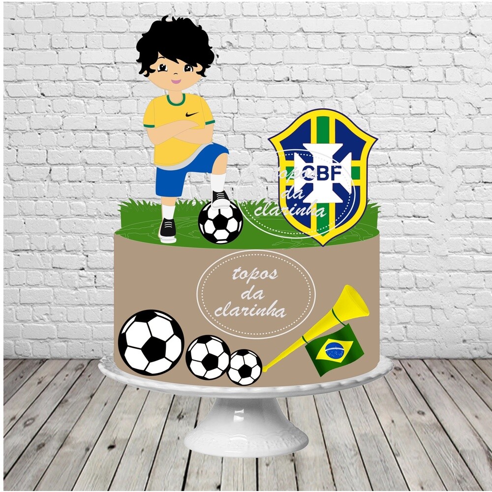 Topo de Bolo Copa do Mundo 13