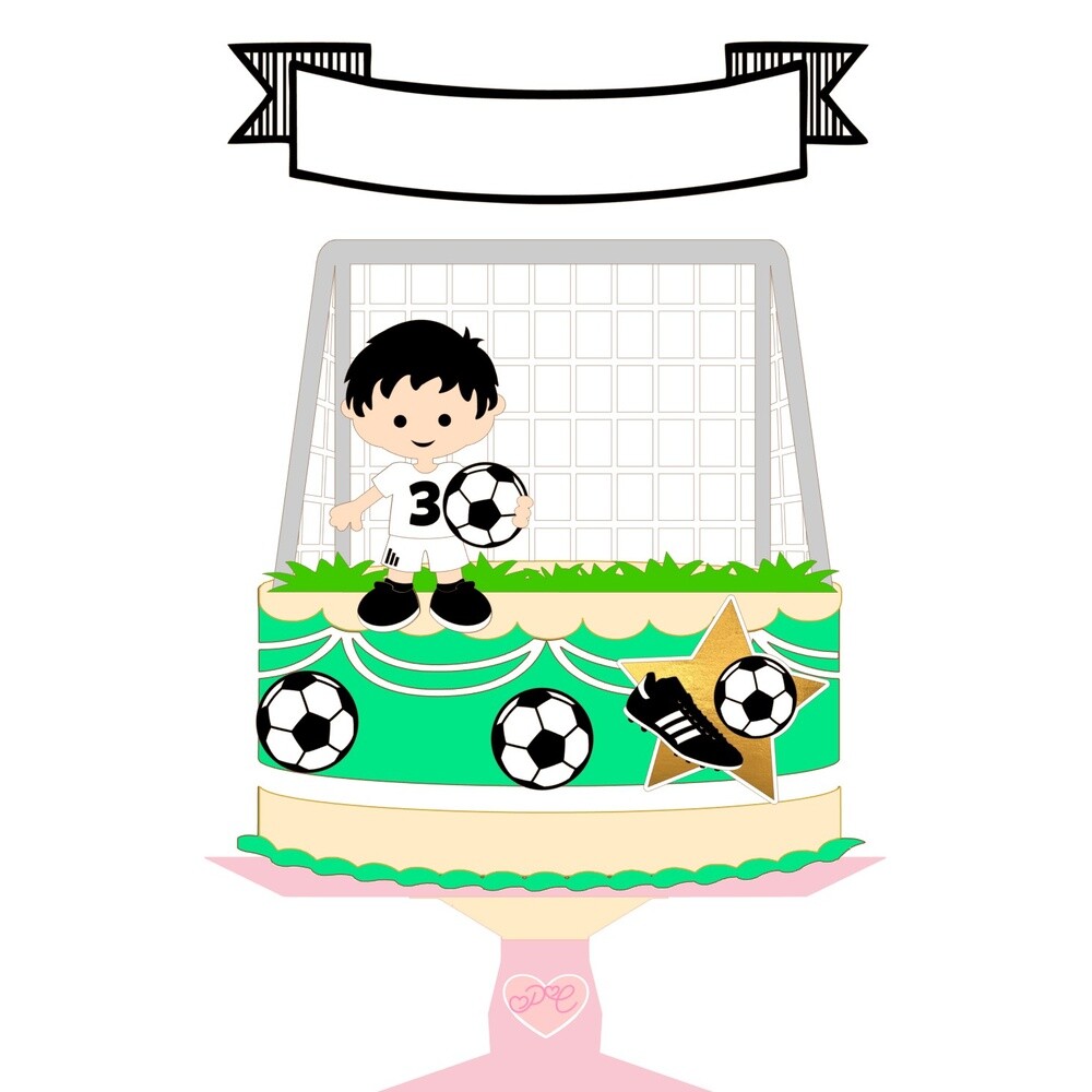 Topo de Bolo Futebol 34