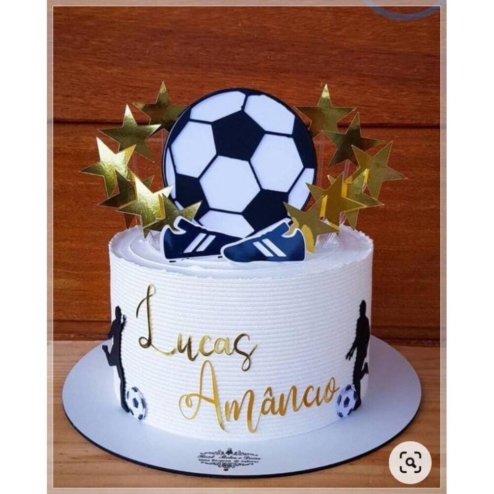 Topo de Bolo Futebol 40