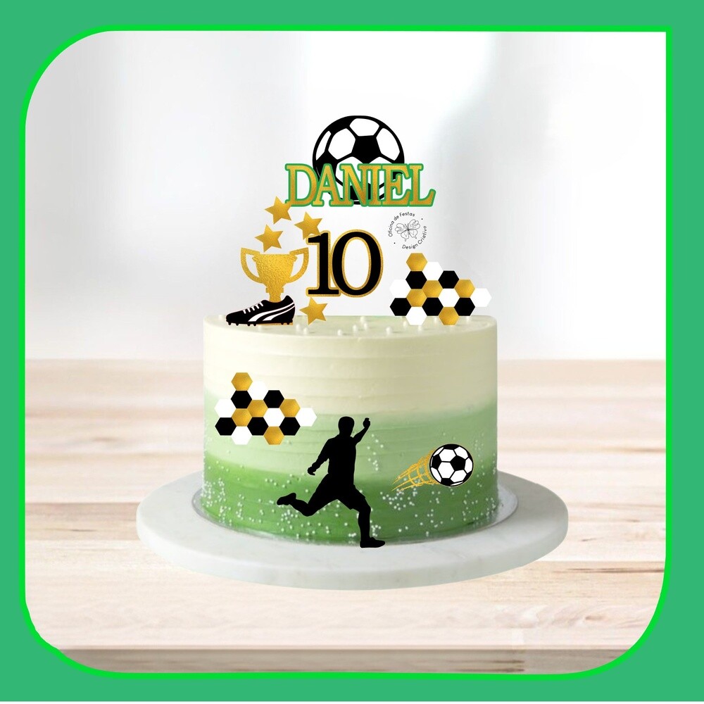 Topo de Bolo Futebol 64