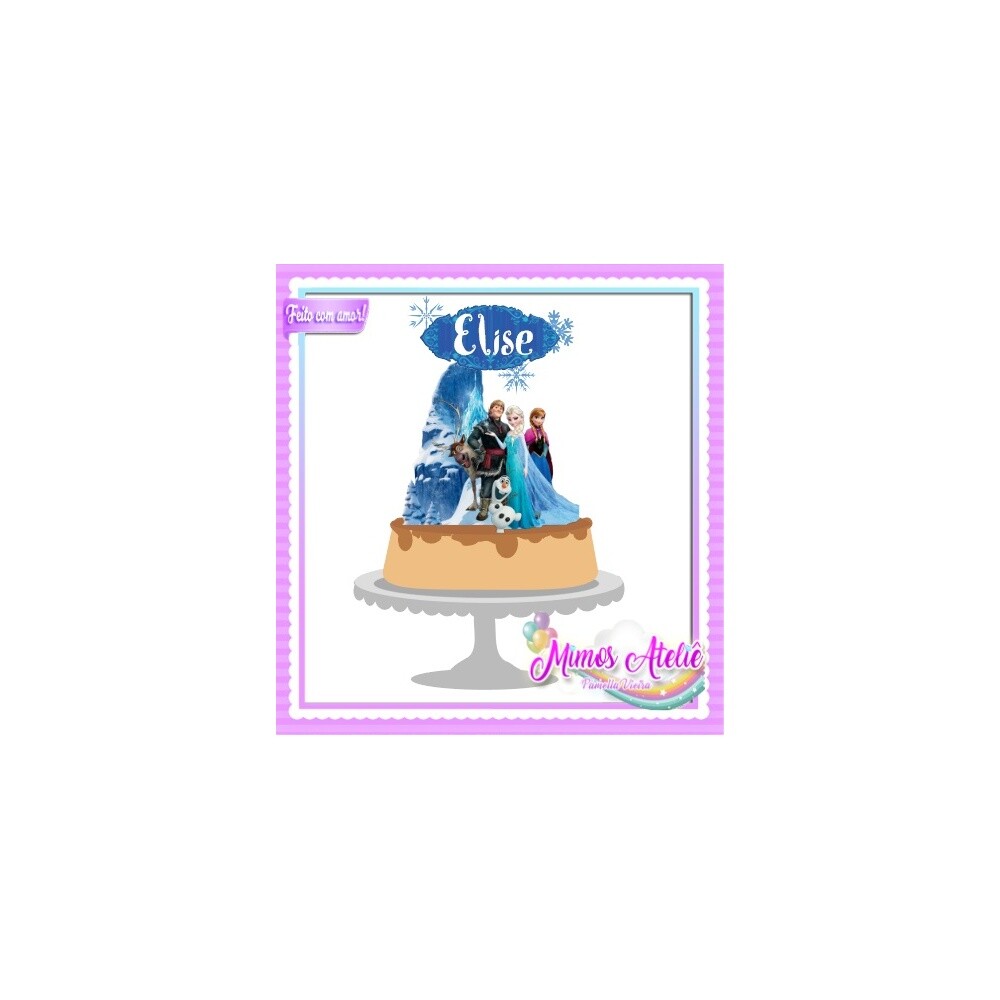 Topo de Bolo Frozen 27