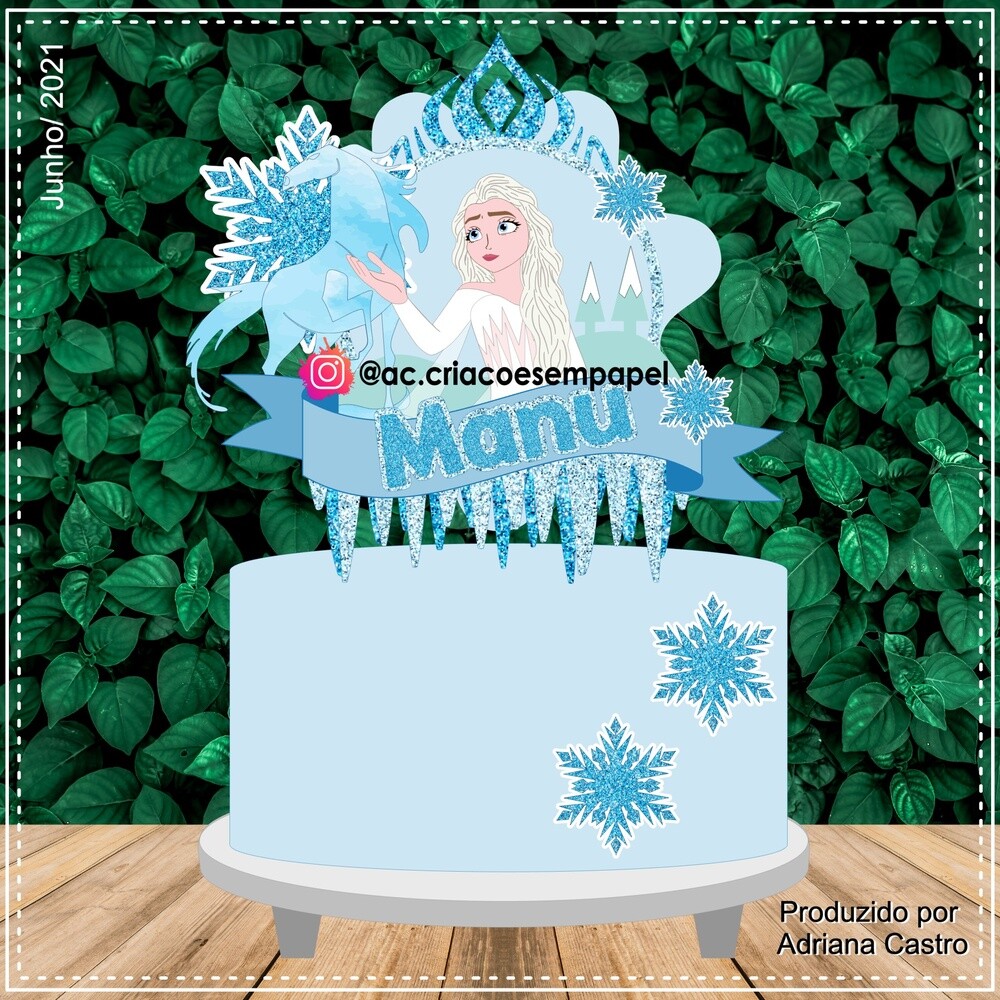 Topo de Bolo Frozen 43