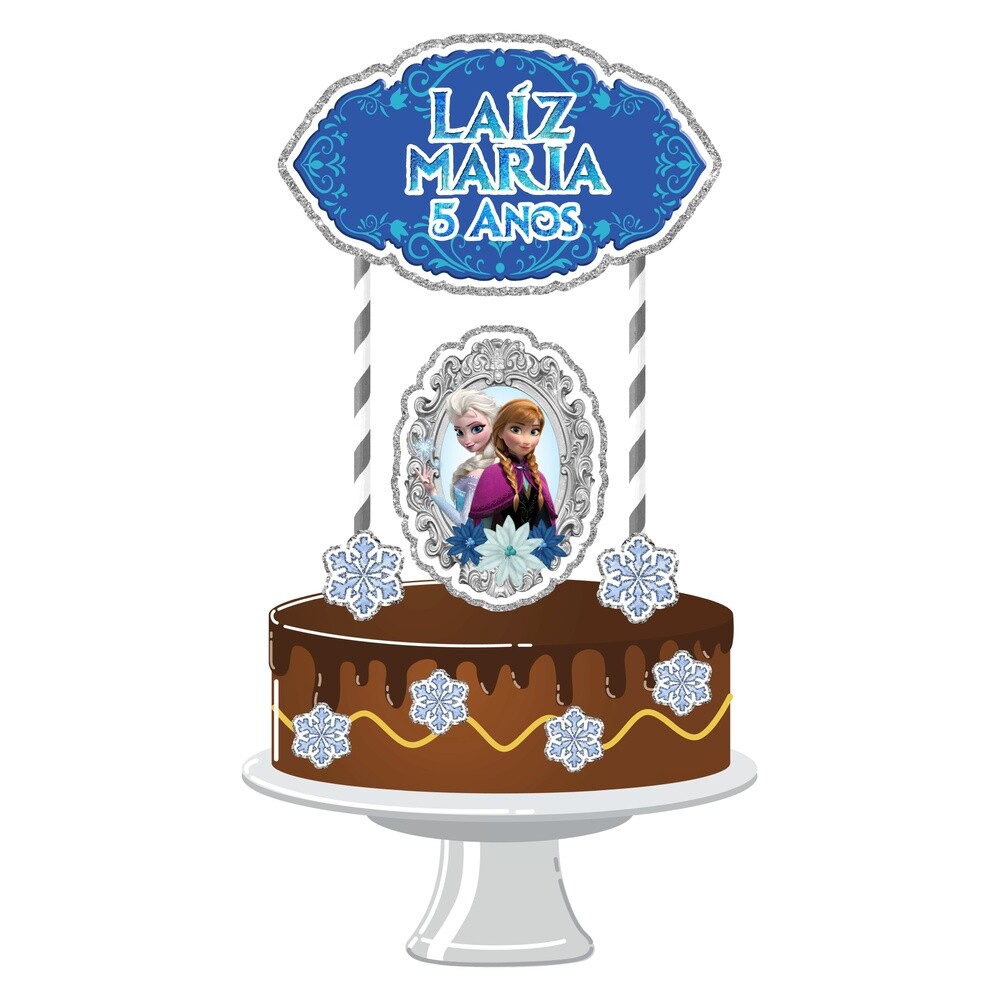 Topo de Bolo Frozen 48