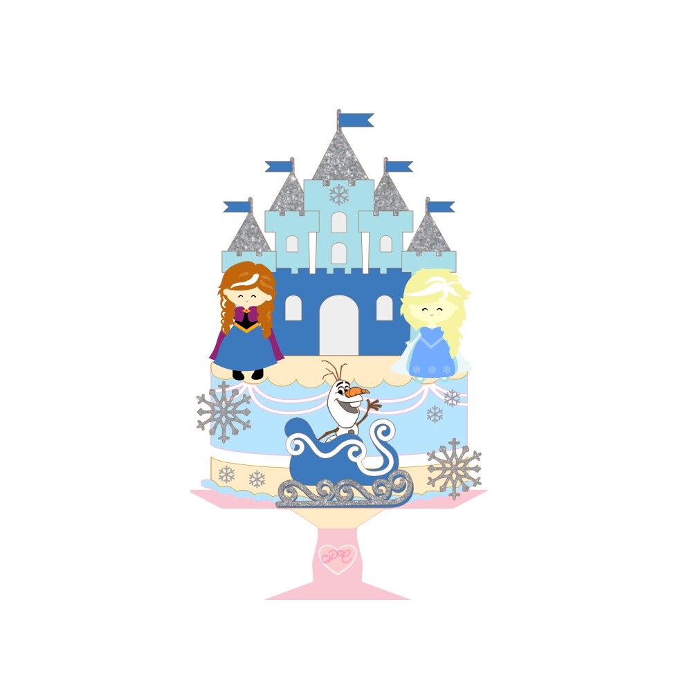 Topo de Bolo Frozen 49