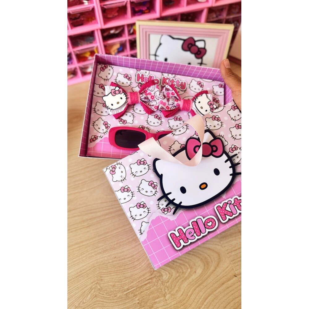 Arquivo de corte MALETINHA porta laços hello kitty