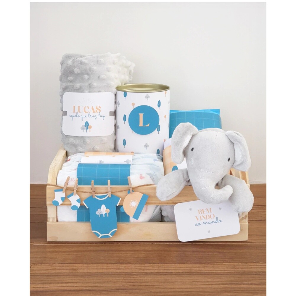 KIT DIGITAL PARA CESTA - PRESENTE BEBÊ:NASCIMENTO