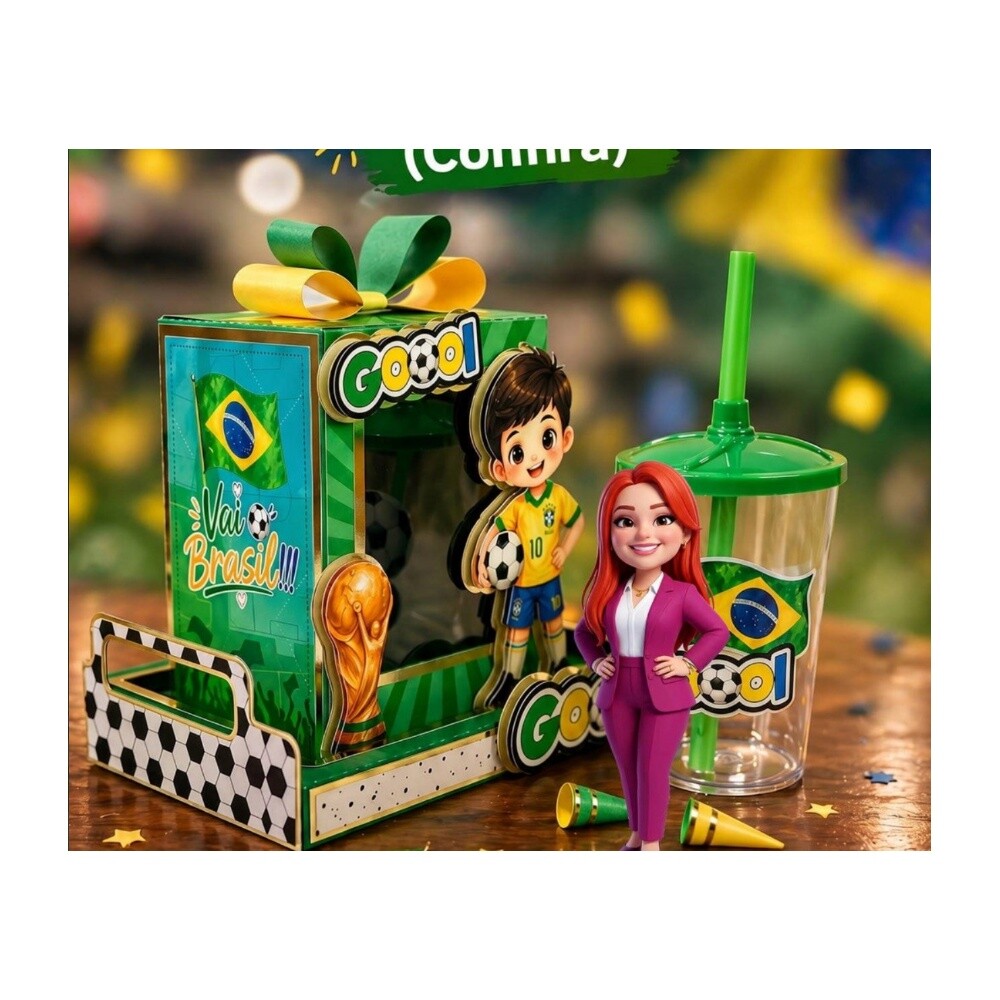 Caixa cenario Copa do Mundo - Brasil