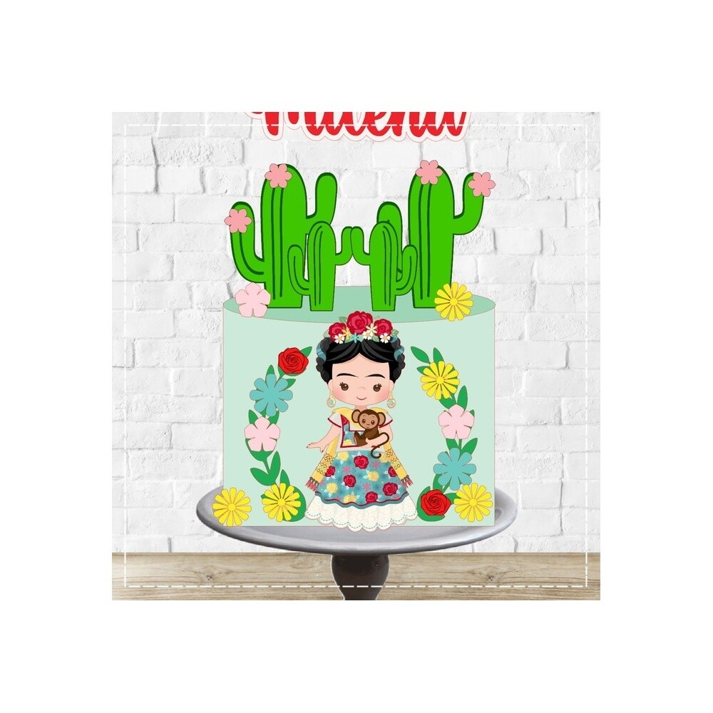 Topo de Bolo Frida Kahlo 09