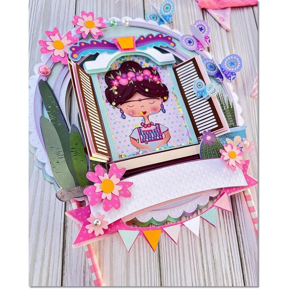 Topo de Bolo Frida Kahlo 10
