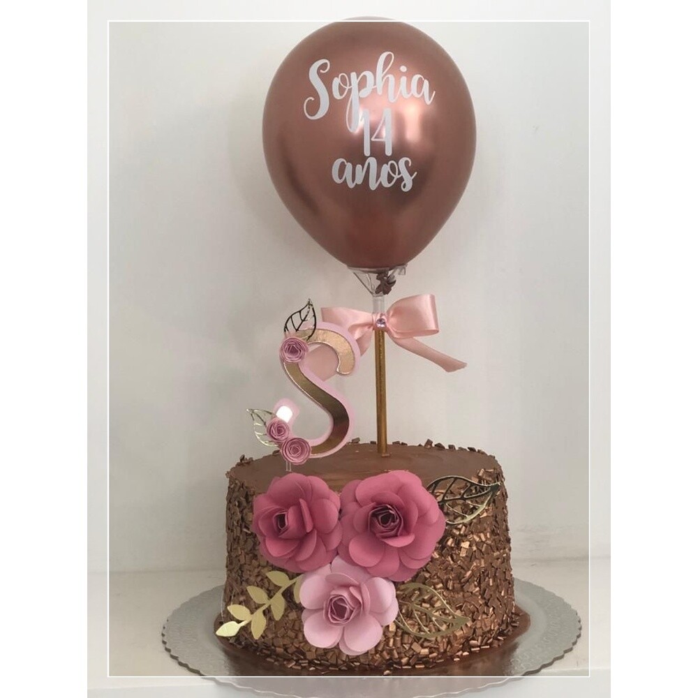 Topo de BoloFloral 24