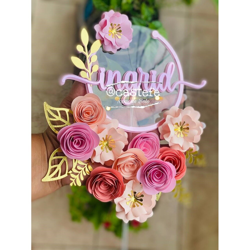 Topo de BoloFloral 46