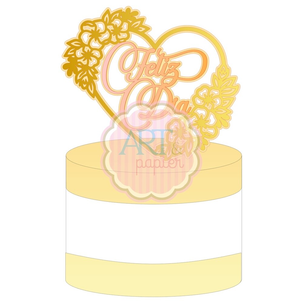 Topo de BoloFloral 49