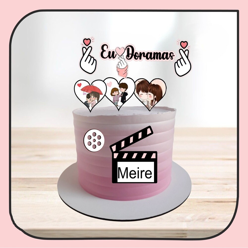 Topo de bolo Dorama 16