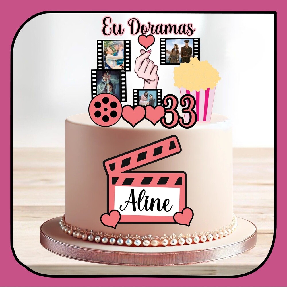 Topo de bolo Dorama 20