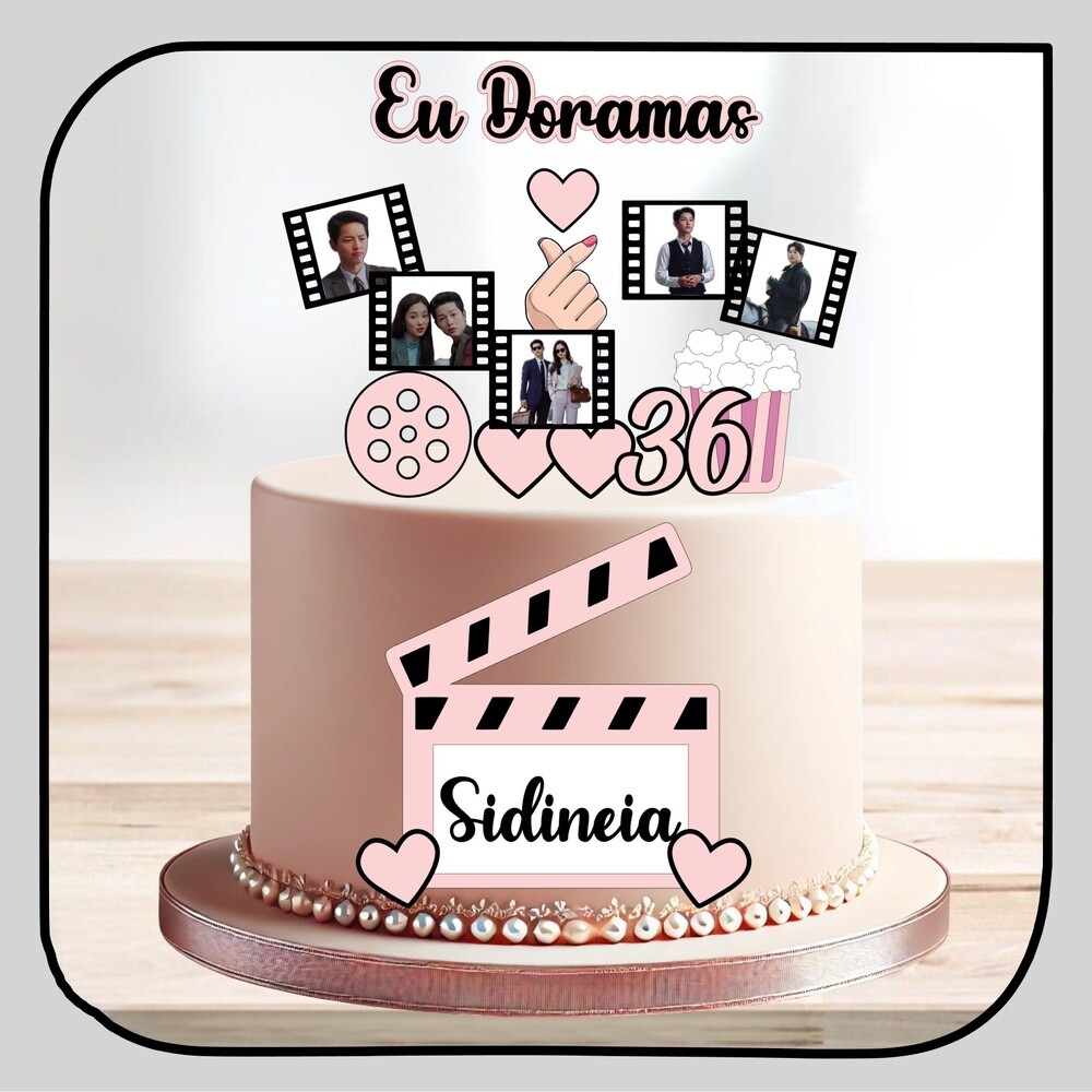 Topo de bolo Dorama 27