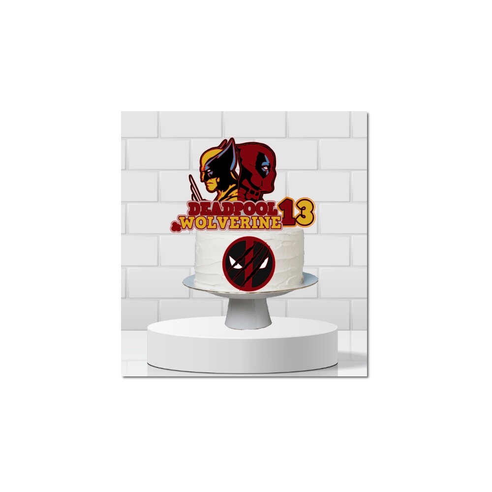 Topo de boloDedpool e Wolverine 01