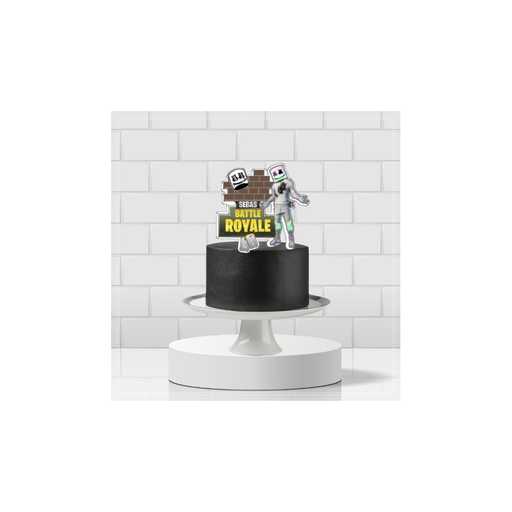 Topo de bolo DJ Marshmallow 03