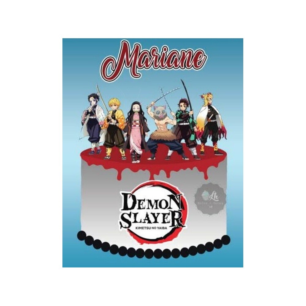 Topo de bolo Demon Slayer 12