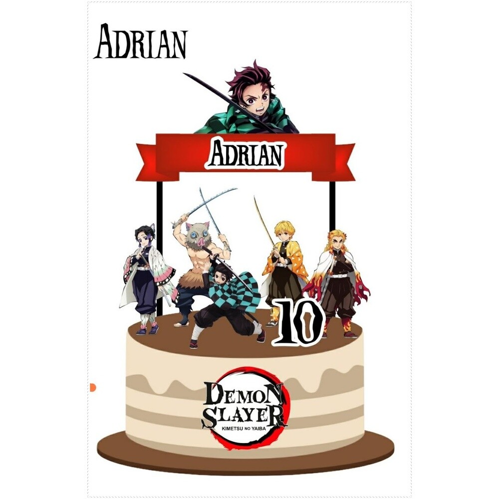 Topo de bolo Demon Slayer 13