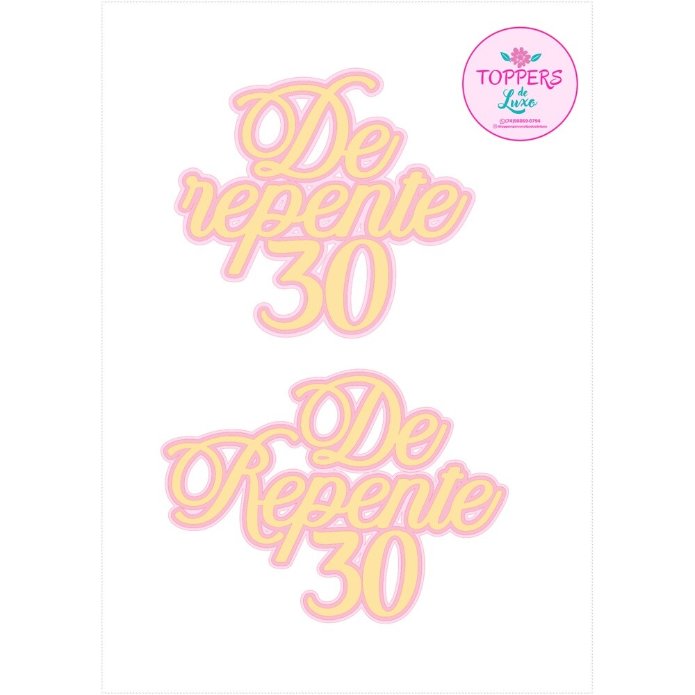 Topo de BoloDe Repente 09