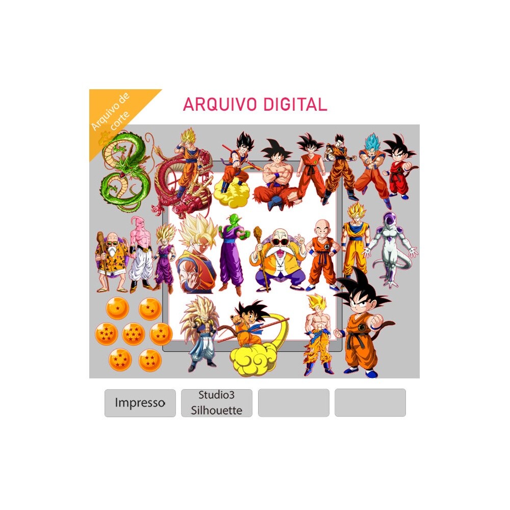 Topo de bolo Dragon Ball 02