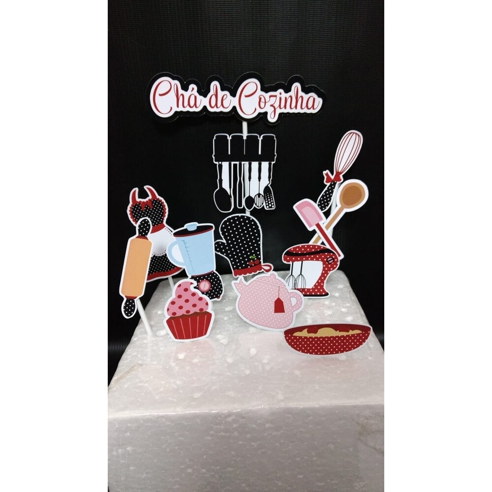 Topo de Bolo Chá de Cozinha 03