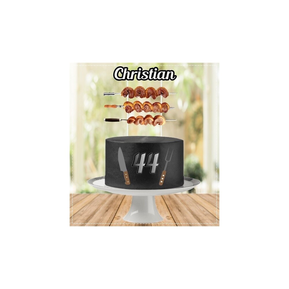 Topo de Bolo Churrasco 19