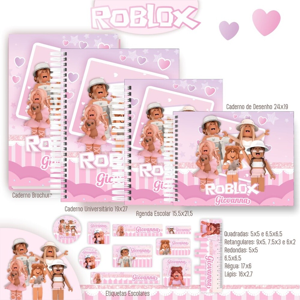 Kit Digital Etiqueta escolar para imprimir Roblox V9 EE