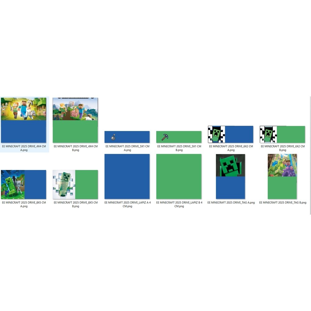 Arquivo Etiqueta Escolar MINECRAFT