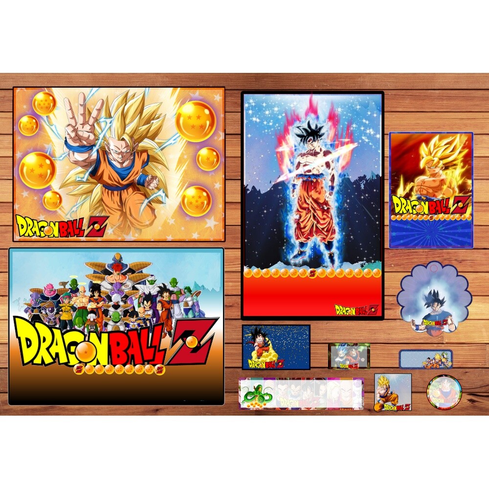 Kit Digital Etiqueta escolar para imprimir Dragon Ball V3 EE