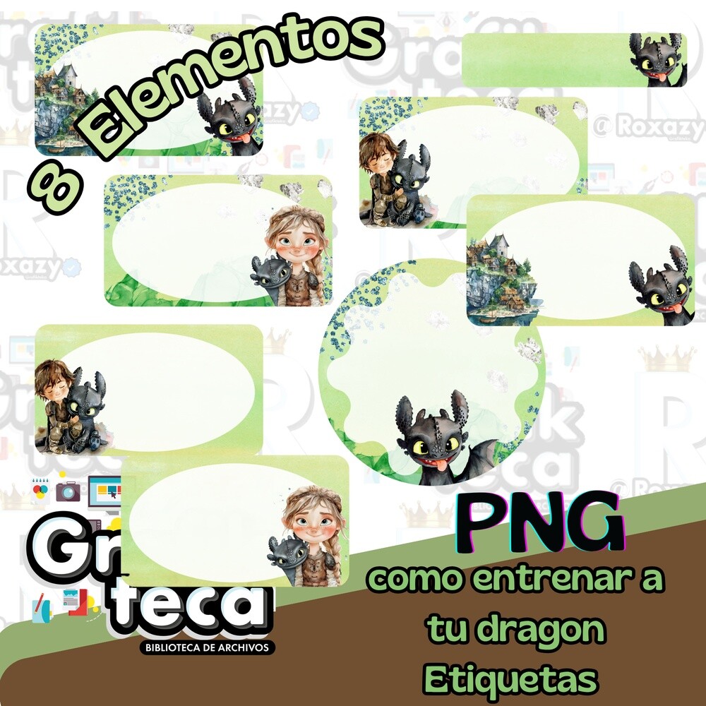 Kit Digital Etique Escolar Como treinar seu Dragão