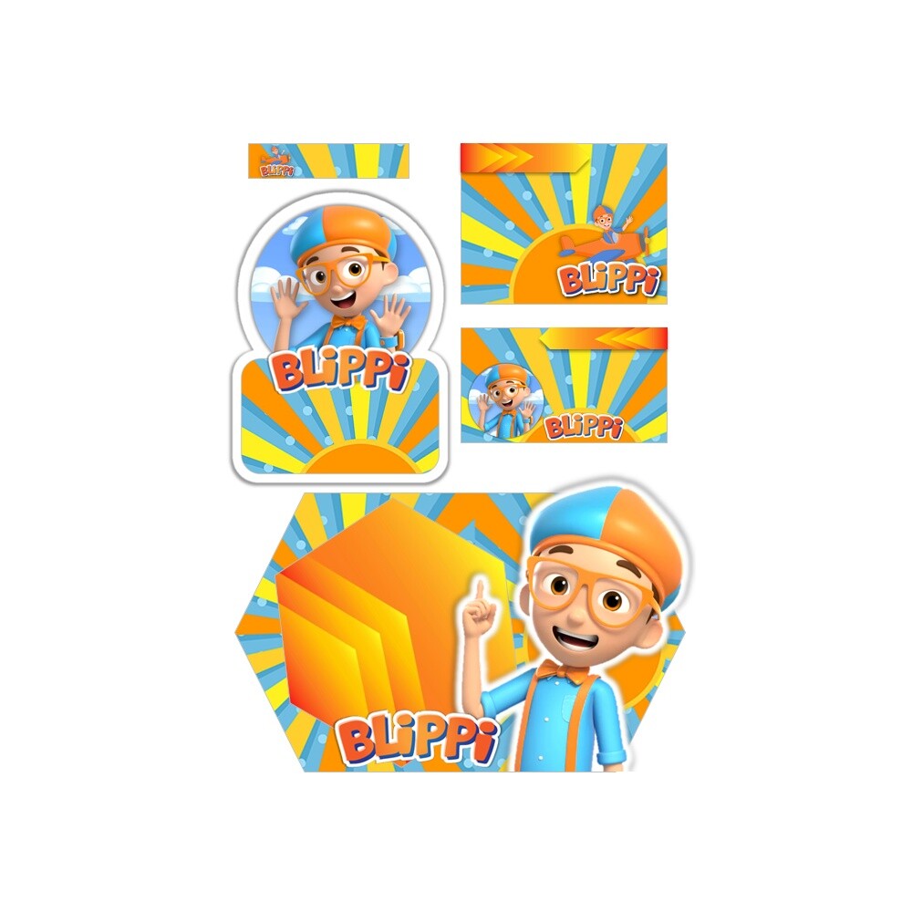Arquivo Etiqueta Escolar blippi formato ppt