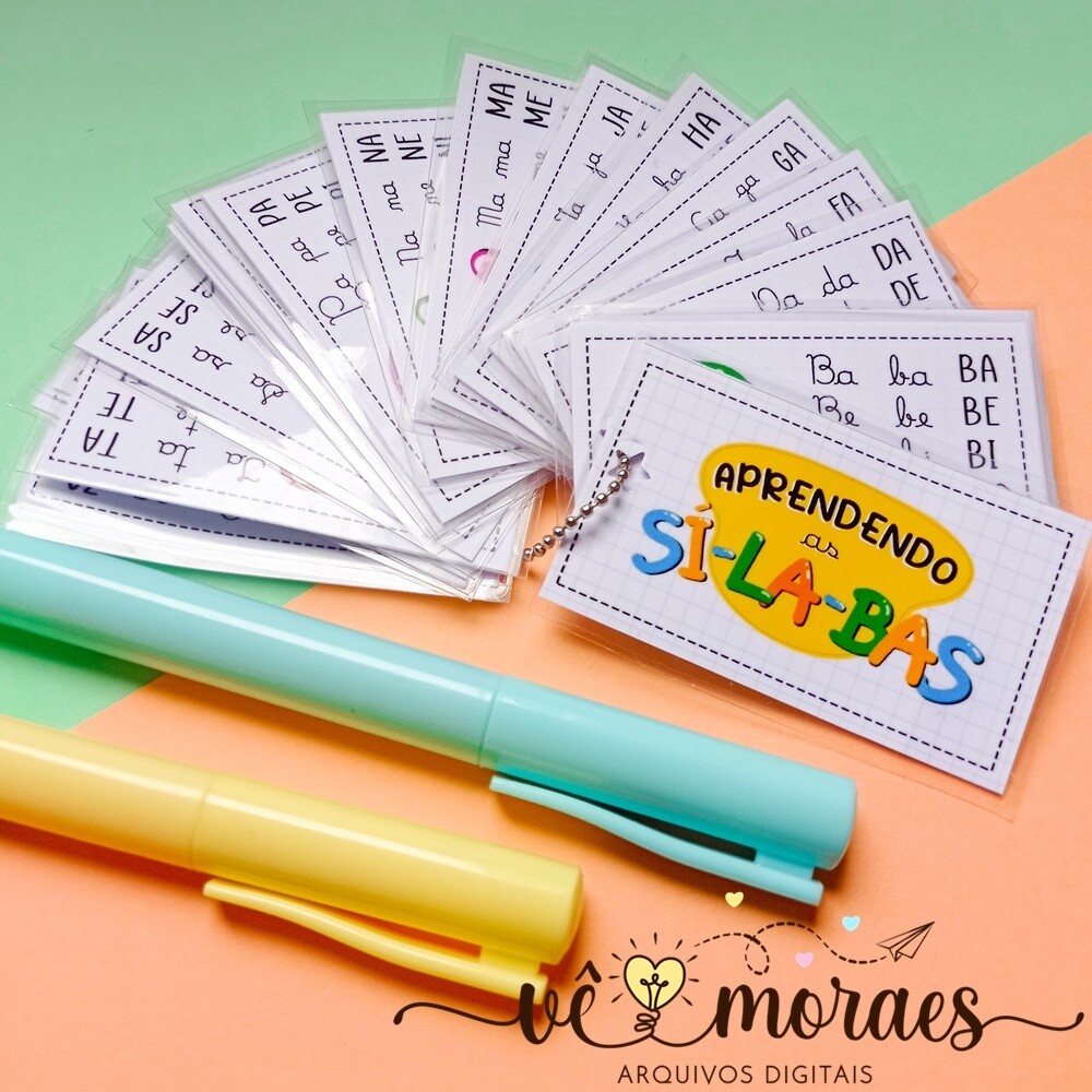 Arquivo de Corte Chaveiro Sílabas