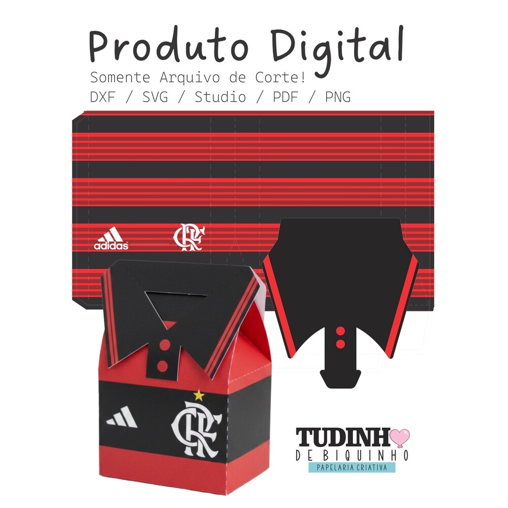 Arquivo Digital de corte Caixa Camisa Flamengo
