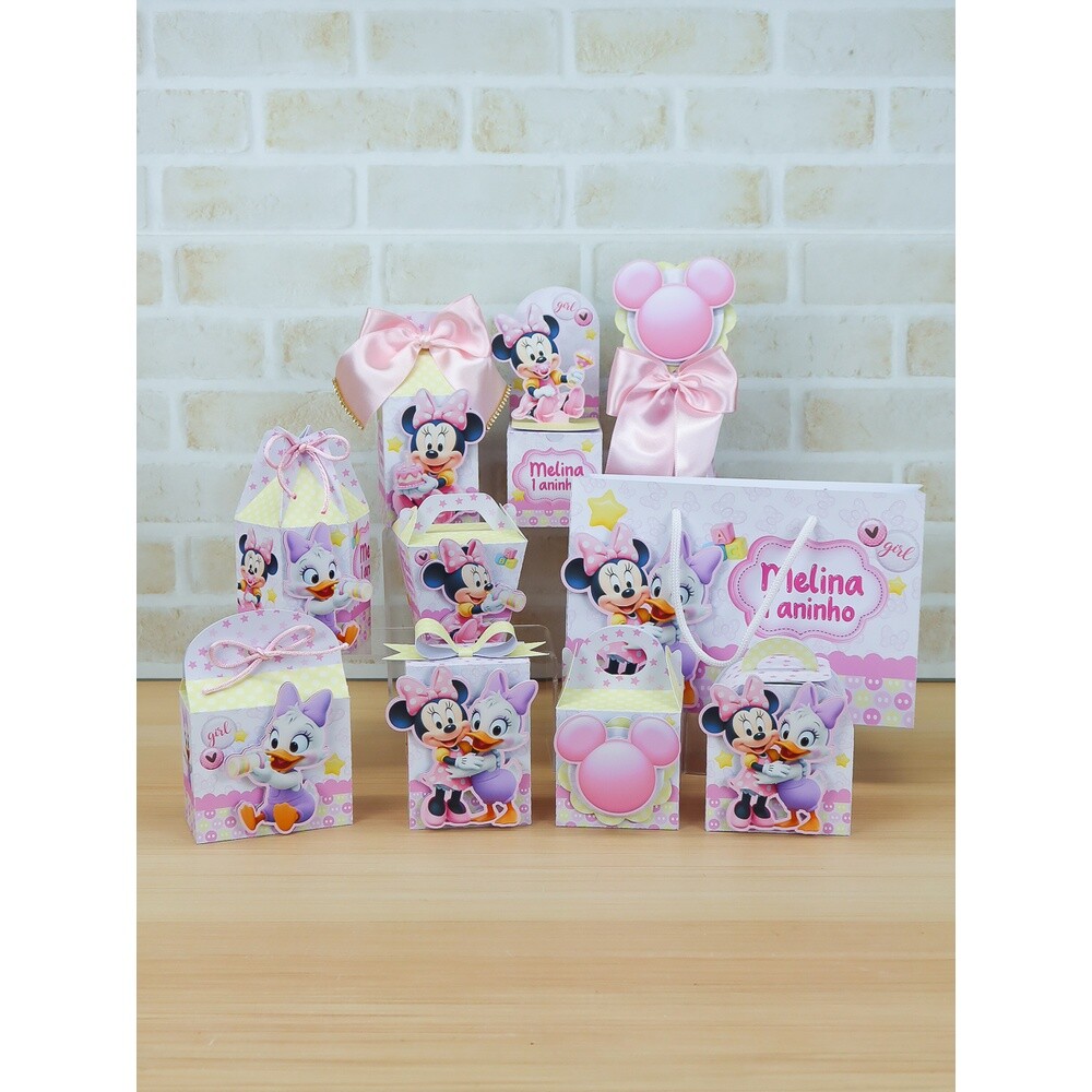 Arquivo de Corte kit festa Minnie Baby  para Silhouette Studio