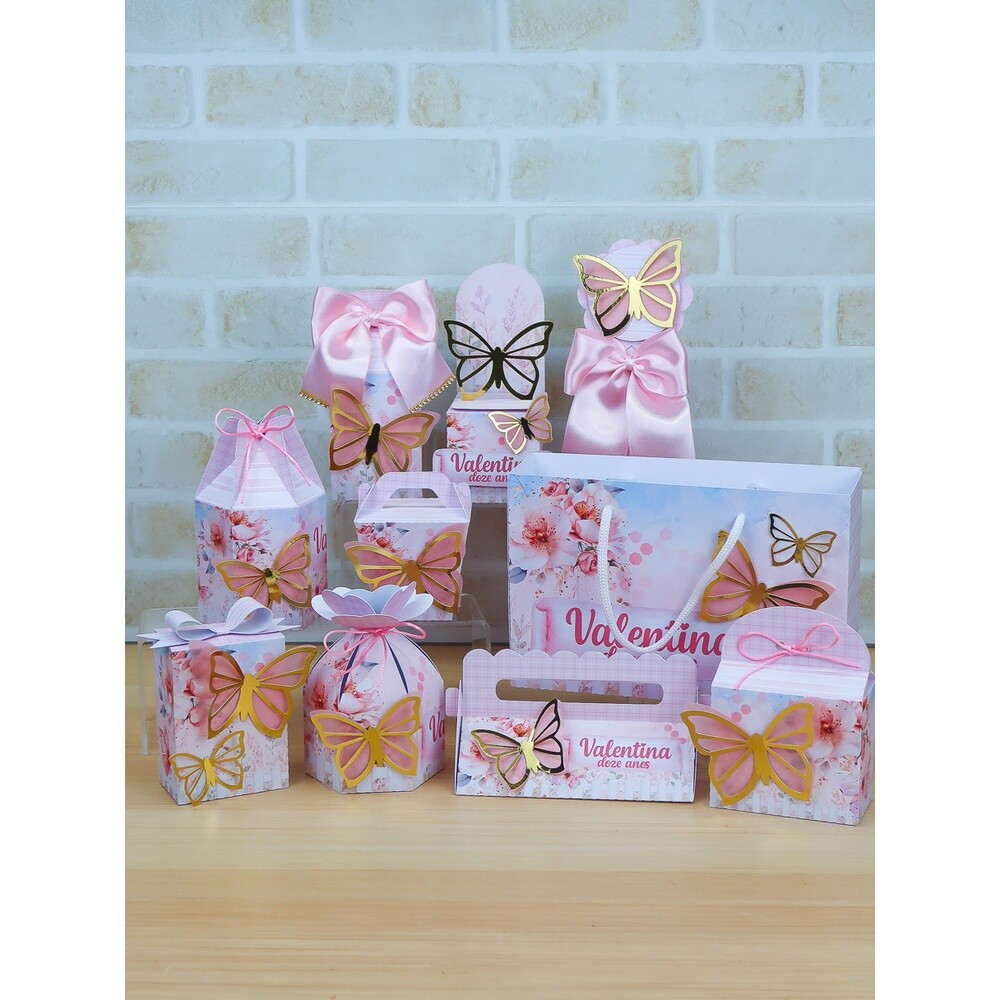 Kit Festa Borboletas - Chuvinha de Papel