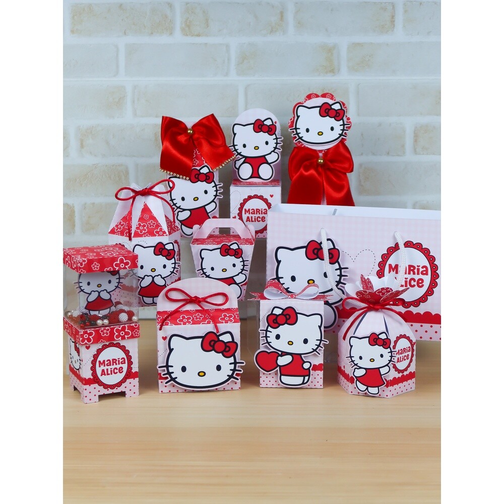 Kit Festa Hello Kitty - Chuvinha de Papel
