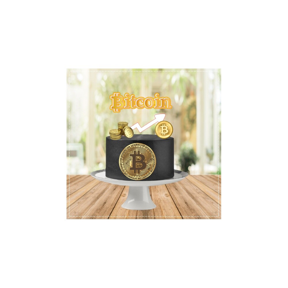Topo de bolo 01 - Bitcoin a