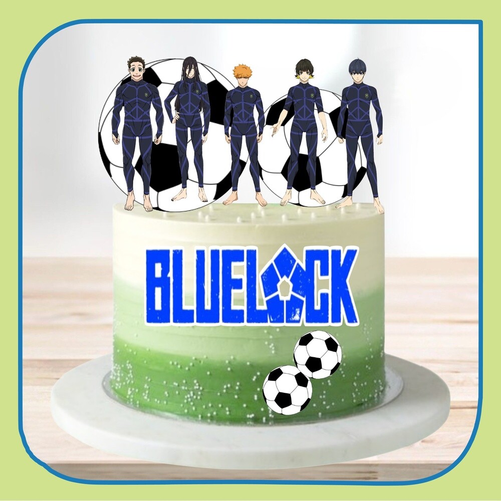 Topo de bolo 02 - Blue lock a
