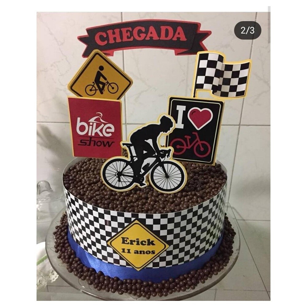Topo de bolo 13 - Bicicleta - Ciclismo a