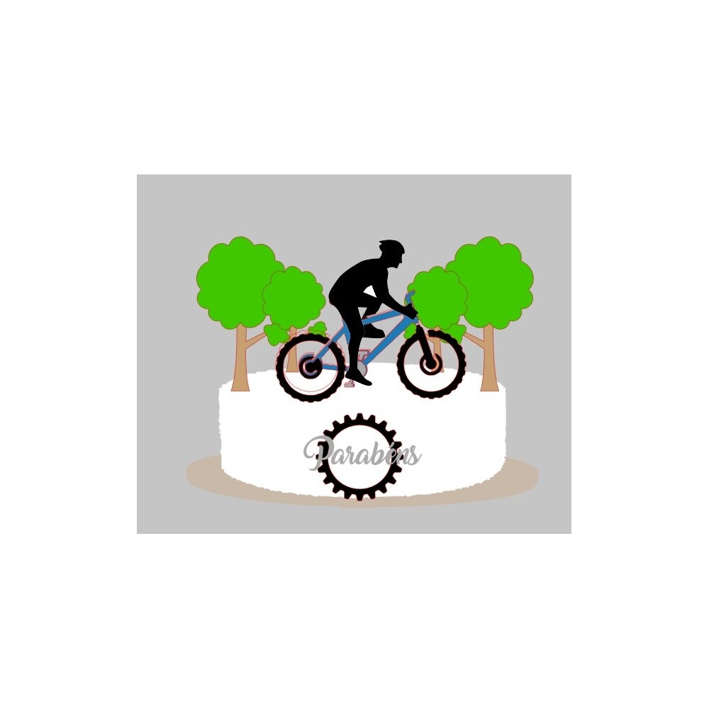 Topo de bolo 17 - Bicicleta - Ciclismo a