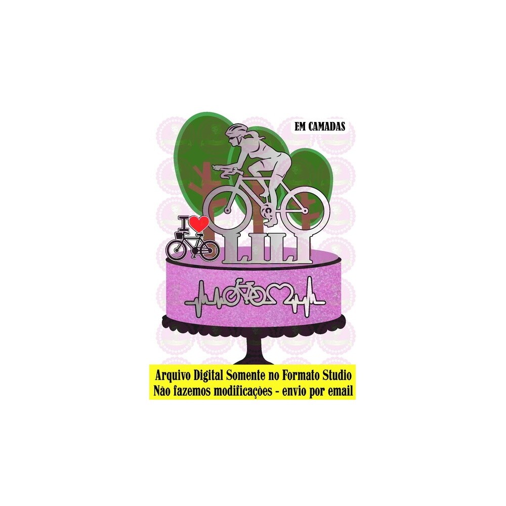 Topo de bolo 2 - Bicicleta - Ciclismo a