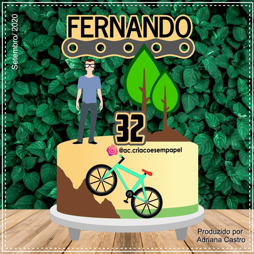 Topo de bolo 7 - Bicicleta - Ciclismo a