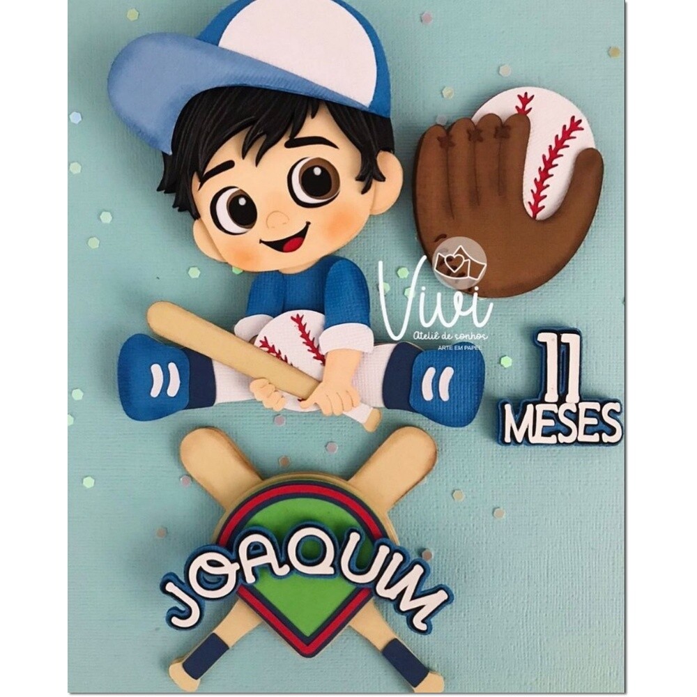 Topo de bolo 03 - Baseball a