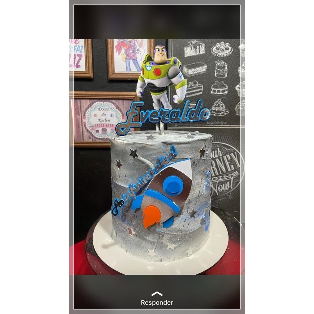 Topo de bolo 02 - Buzz Lightyear a