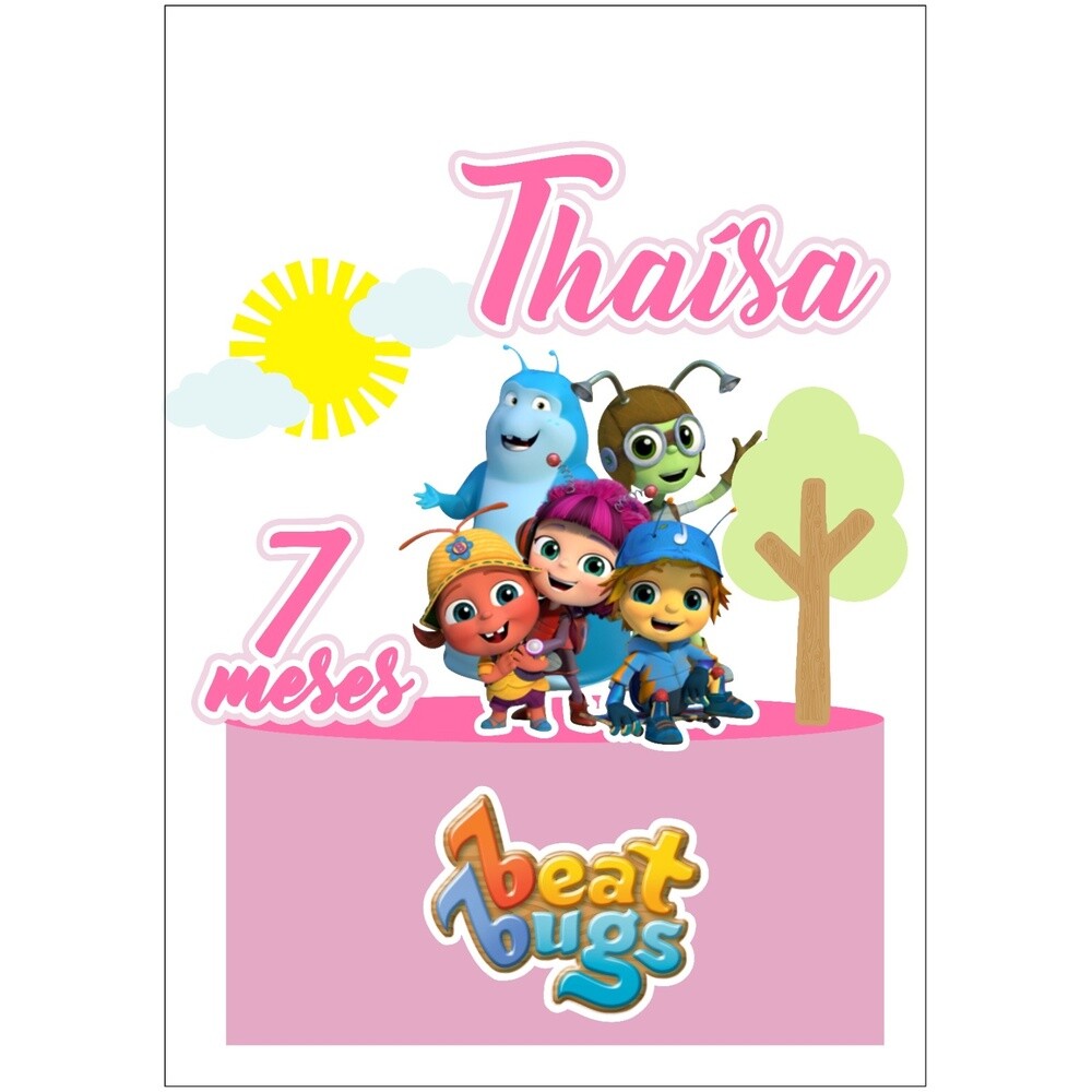 Topo de bolo 01 - Beat Bugs a