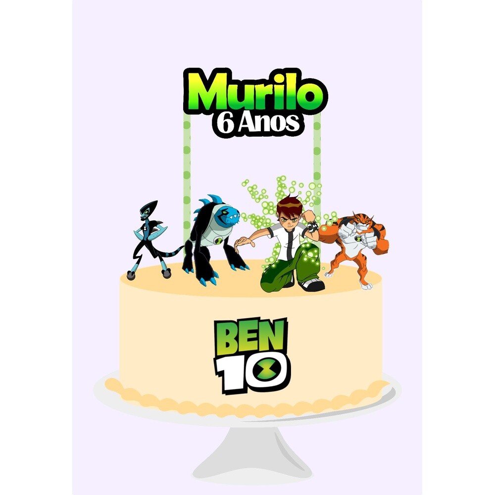 Topo de bolo 01 - Ben 10 a