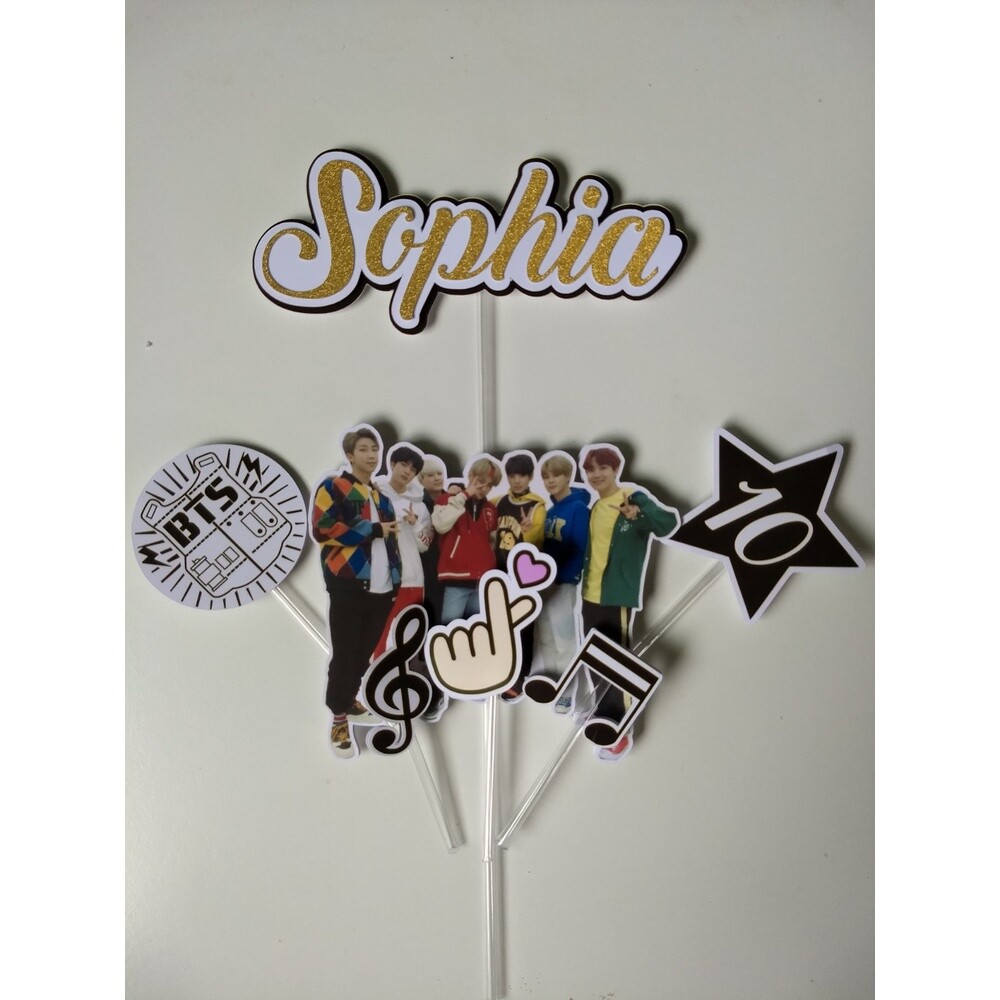 Topo de bolo 07 - BTS a