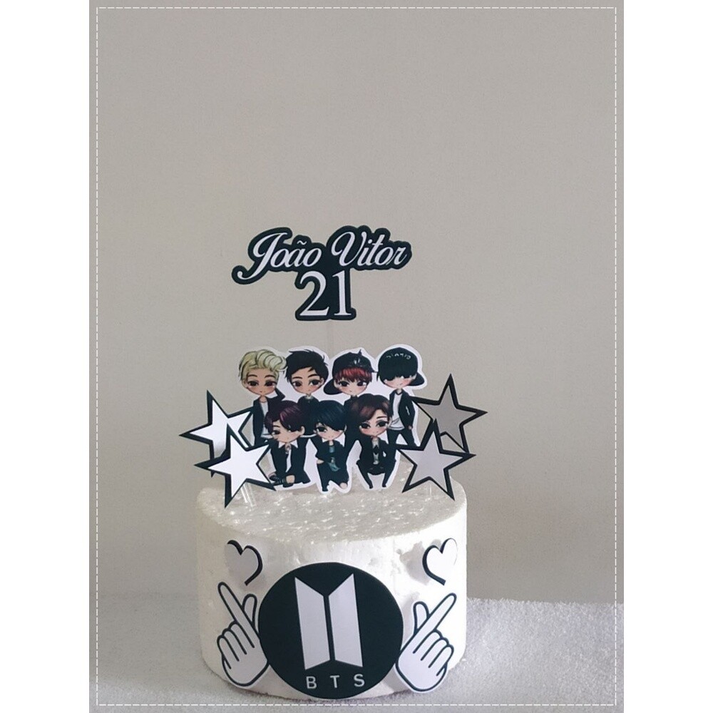 Topo de bolo 10 - BTS a